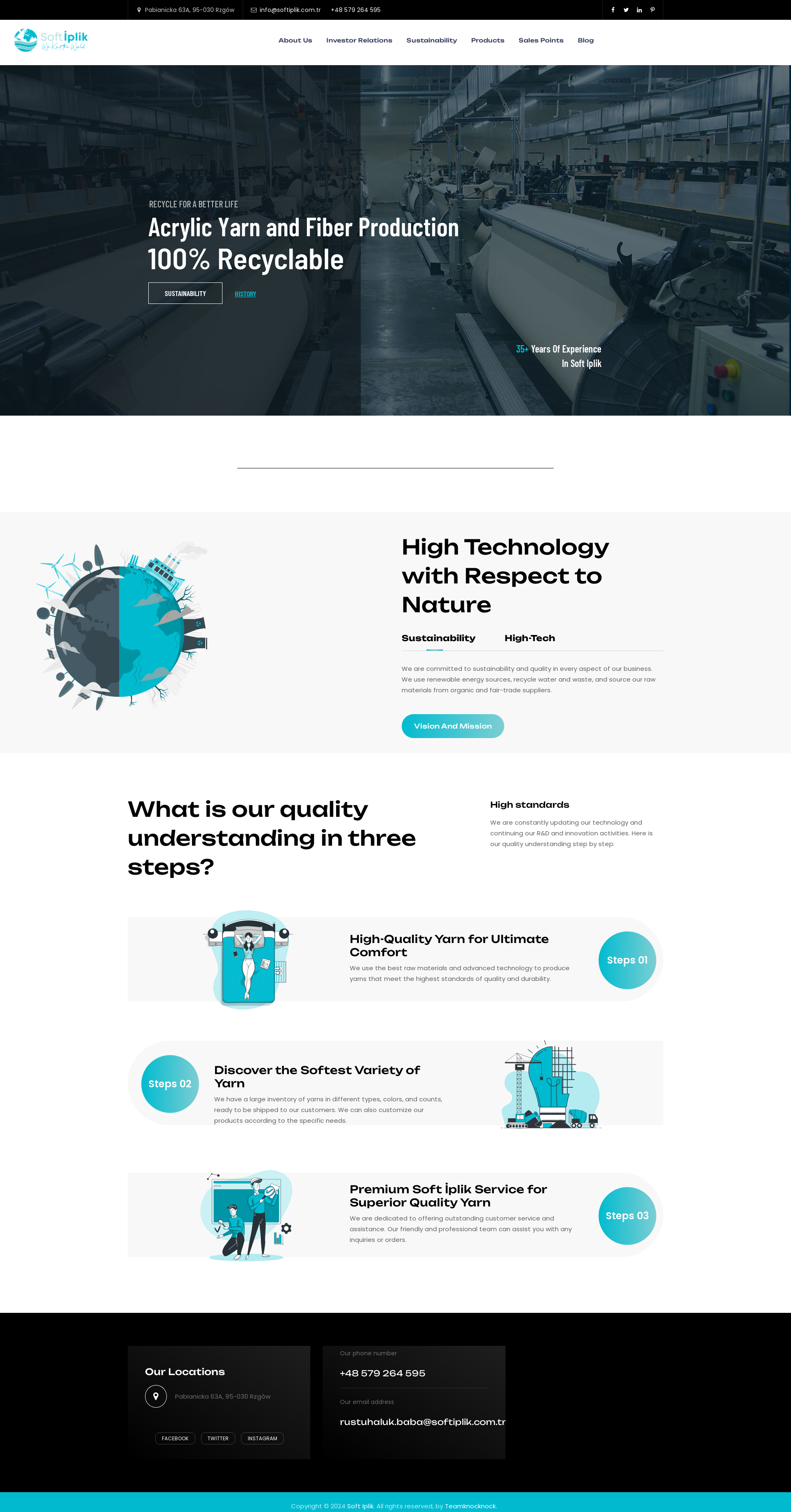 Soft İplik, home page