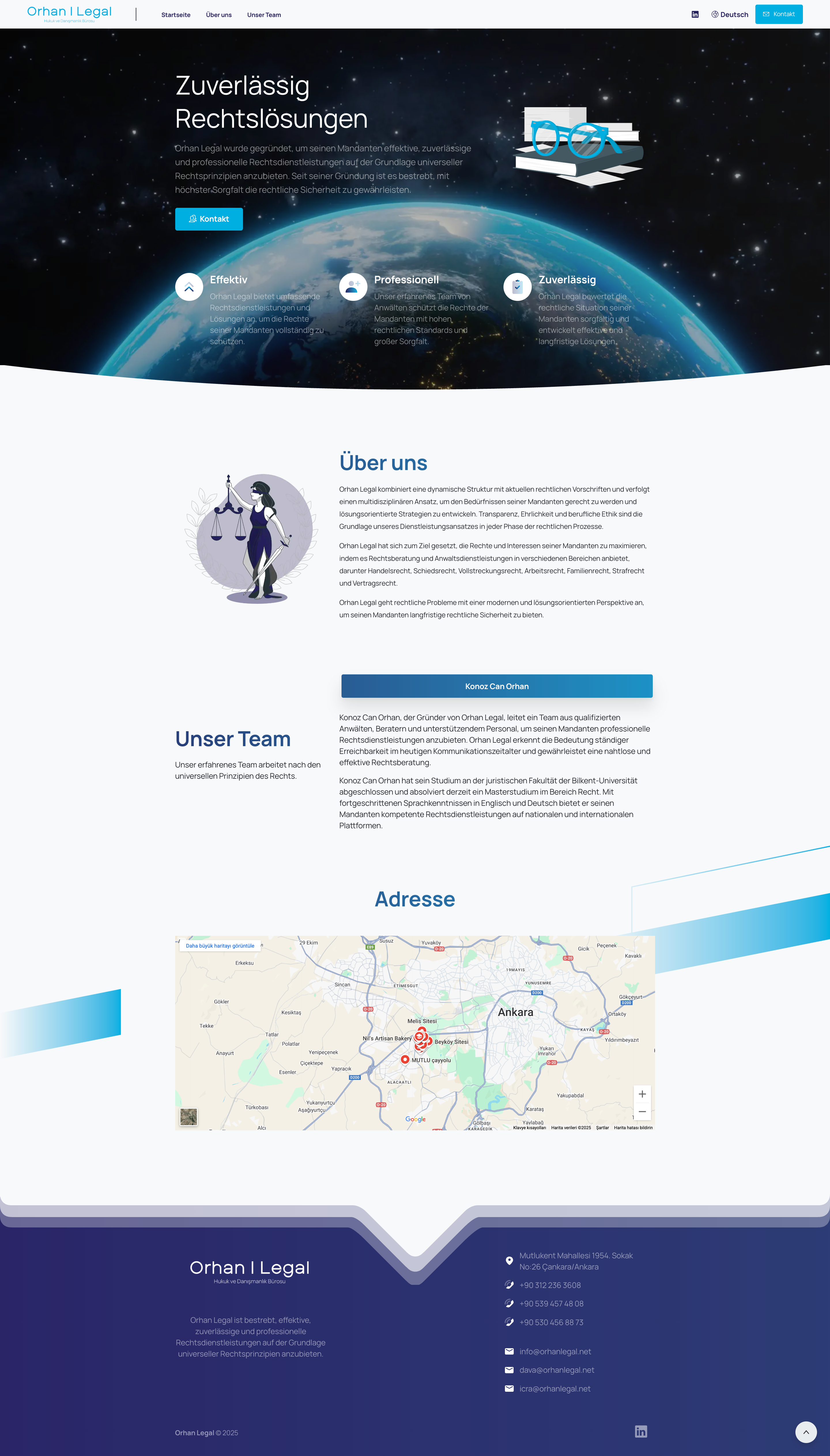 Orka Legal website, home page