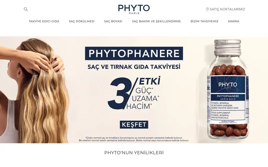 tr.phyto.com homepage, October 2026