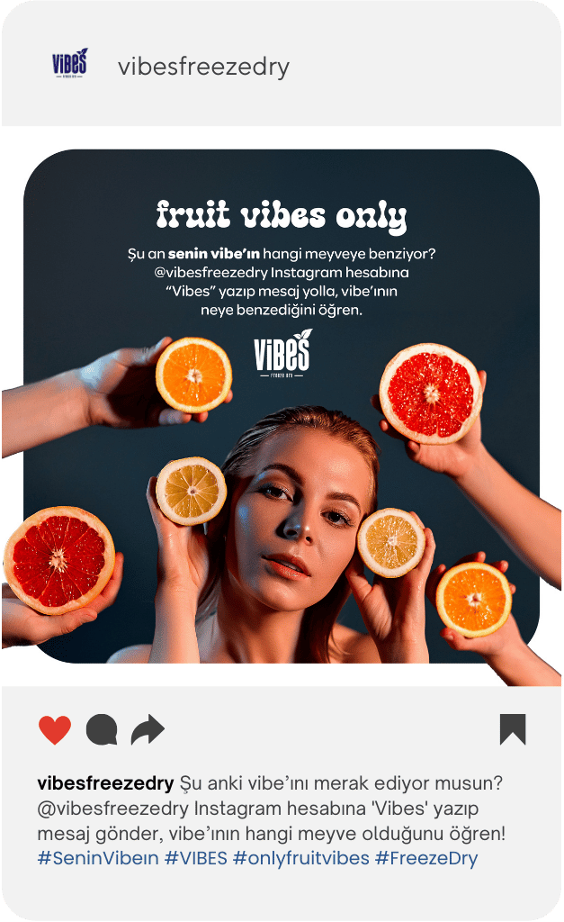 Instagram post: fruit vibes only